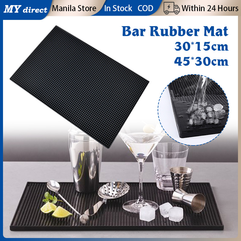 Non-slip Flexible Rubber Bar Service Mats for Countertop, Bar, Kitchen  45x30cm