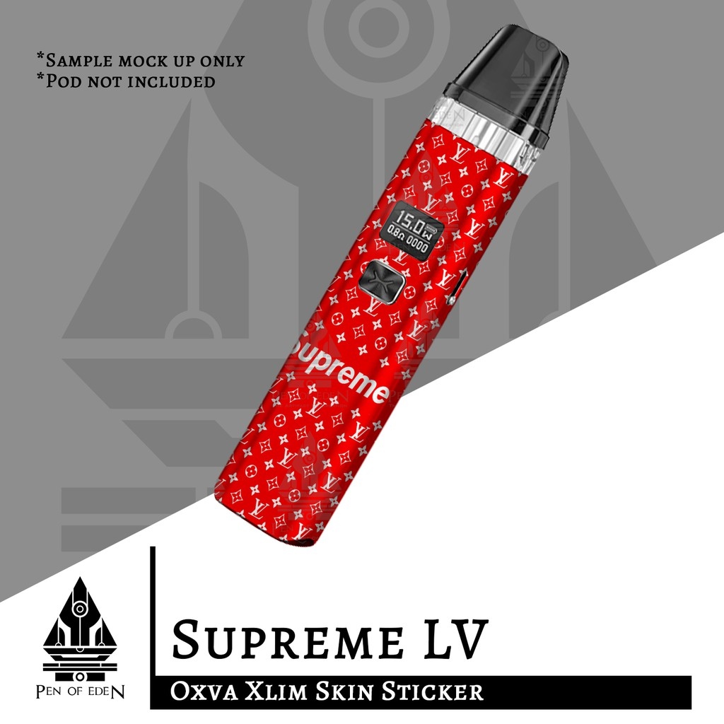 Supreme LV Oxva Xlim Skin Sticker (STICKER ONLY! DEVICE IS NOT INCLUDED)