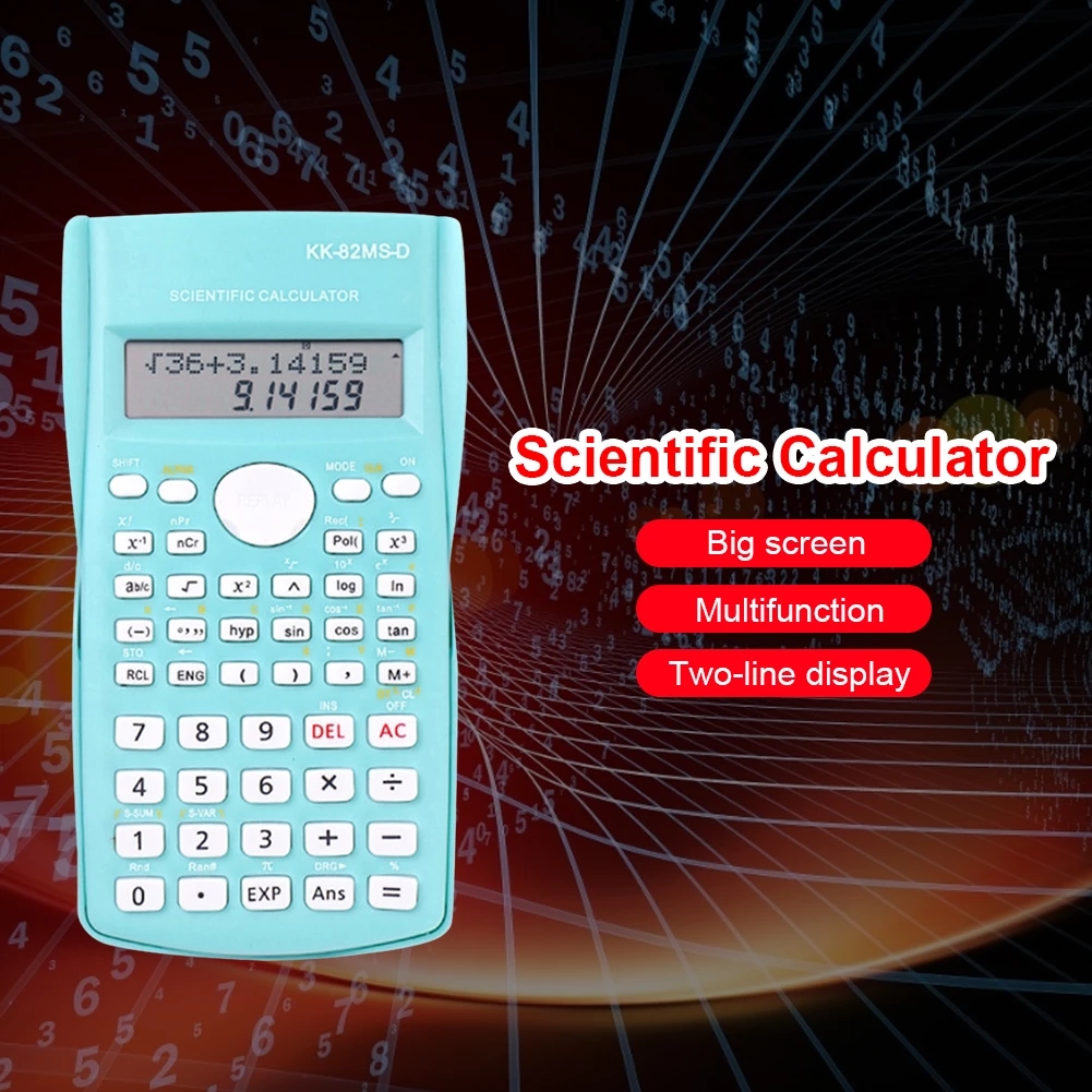 DEXIN KK-82MS-D Scientific Calculator Colorful Pastel Calculator School ...