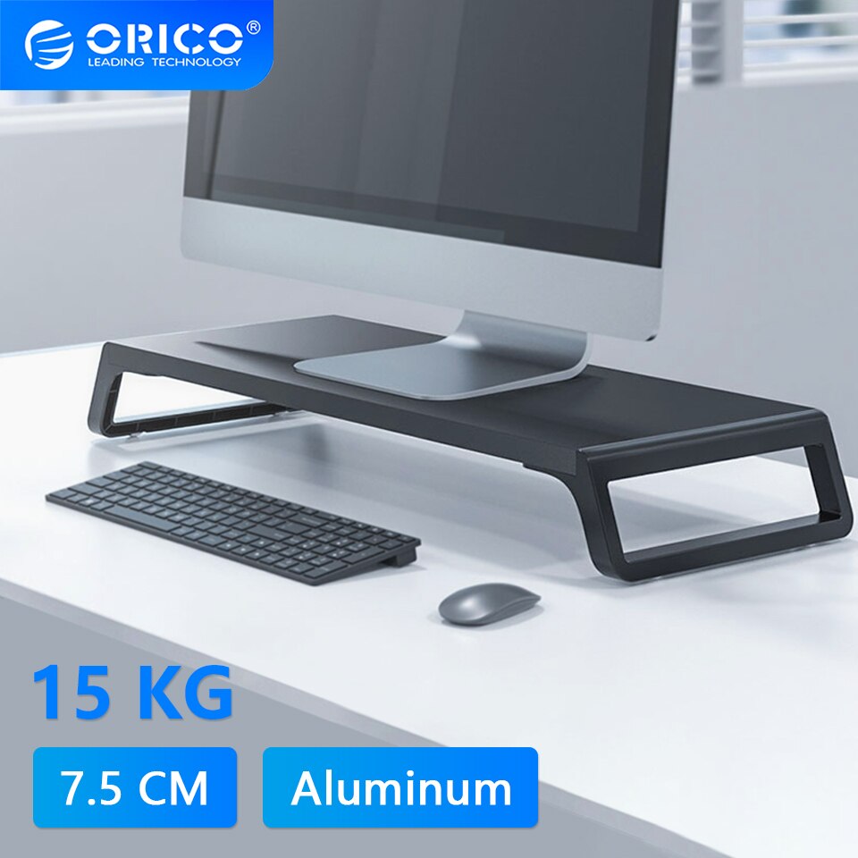 Orico bằng nhôm để bàn giá đỡ màn hình Riser máy tính phổ thông giá đỡ xô đứng tổ chức cho PC máy tính xách tay MacBook văn phòng nhà cửa