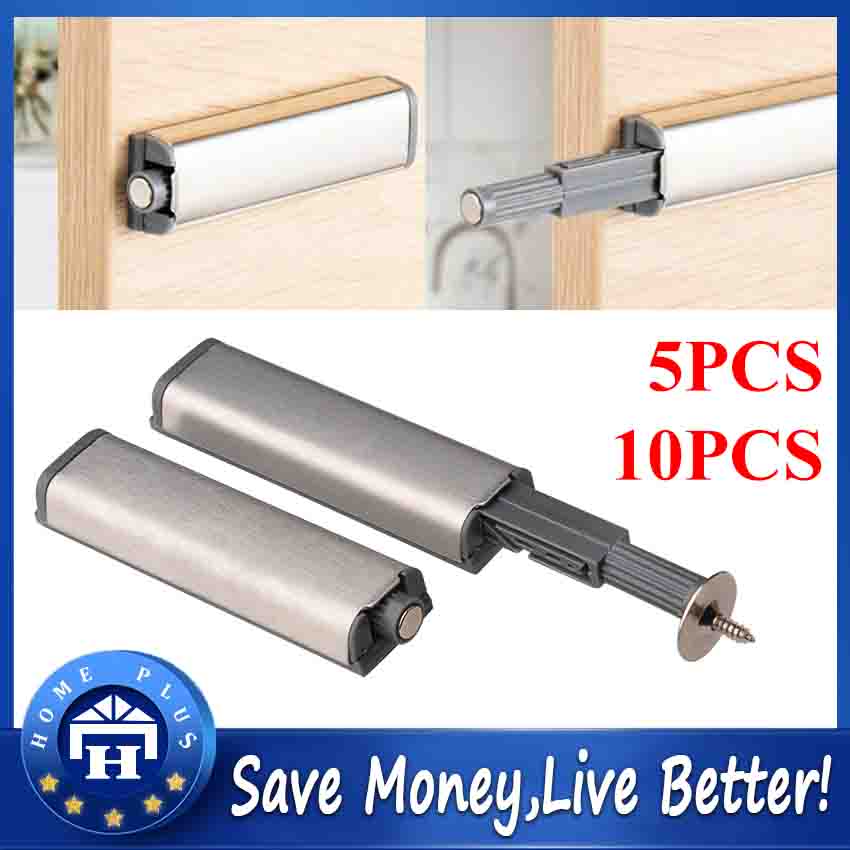 10pcs Push To Open Door lock Touch Latch Kitchen Cupboard Door Stopper  Drawer Soft Quiet Close