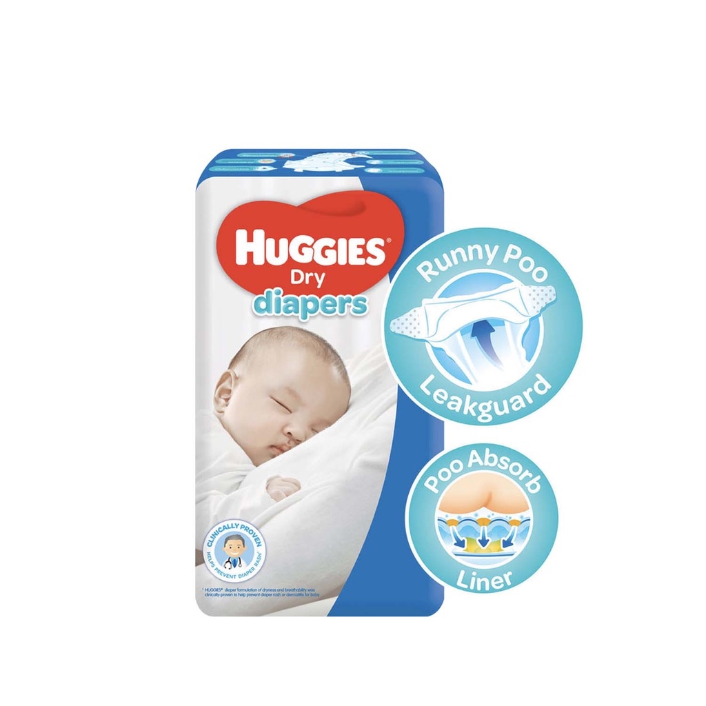 Huggies Dry Diapers Newborn 40 Pcs Lazada Ph