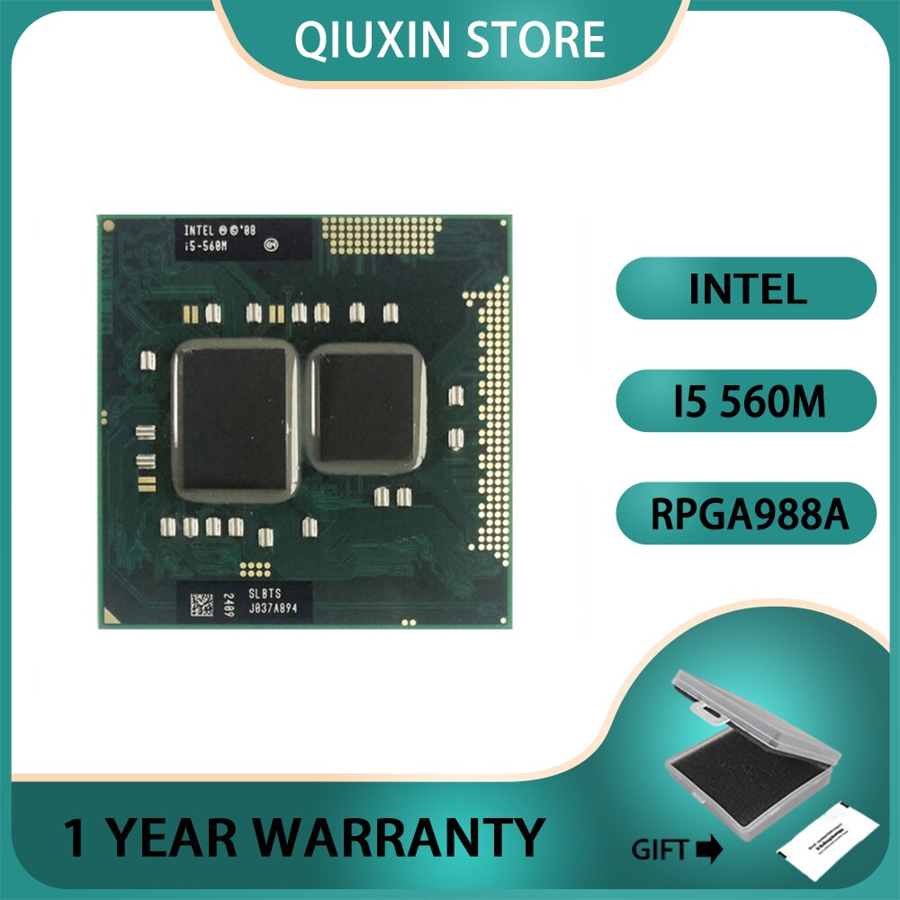 新生活 インテル 中古 CPU Core i5-560M 2.66GHz 3MB 2.5GT s PGA988 SLBTS 良品中古