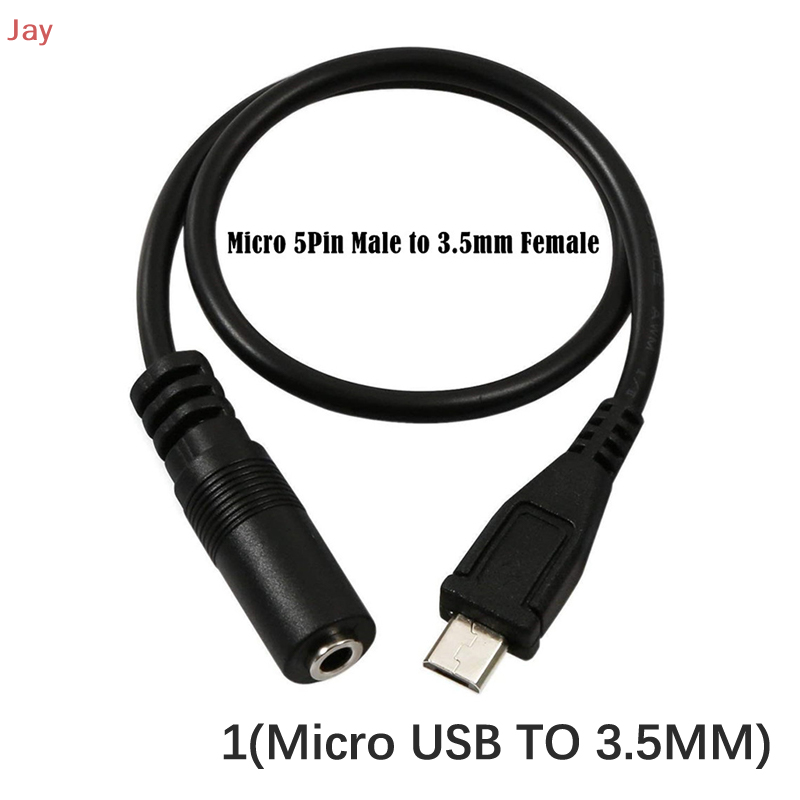 💖【HOT SALE】Jay Micro USB to Jack Headphone Earphone Cable Adapter  Socket Audio Cable