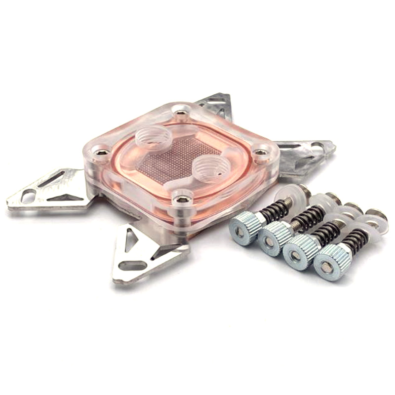 Computer CPU Cooler Water Cooling Block Copper Base POM Cover for Intel