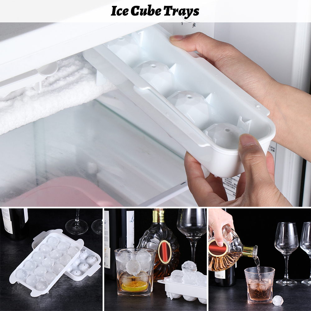 WSMHXRJRY ค็อกเทลวิสกี้เครื่องมือทำครัวตู้แช่แข็งไอศกรีมเครื่องดื่มเย็นๆแม่พิมพ์ลูกน้ำแข็ง Ice ถาดทรงลูกบาศก์แม่พิมพ์ทำน้ำแข็งแม่พิมพ์ช็อกโกแลต