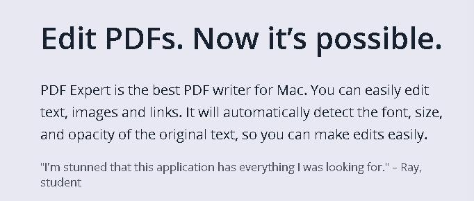 pdf expert for mac student