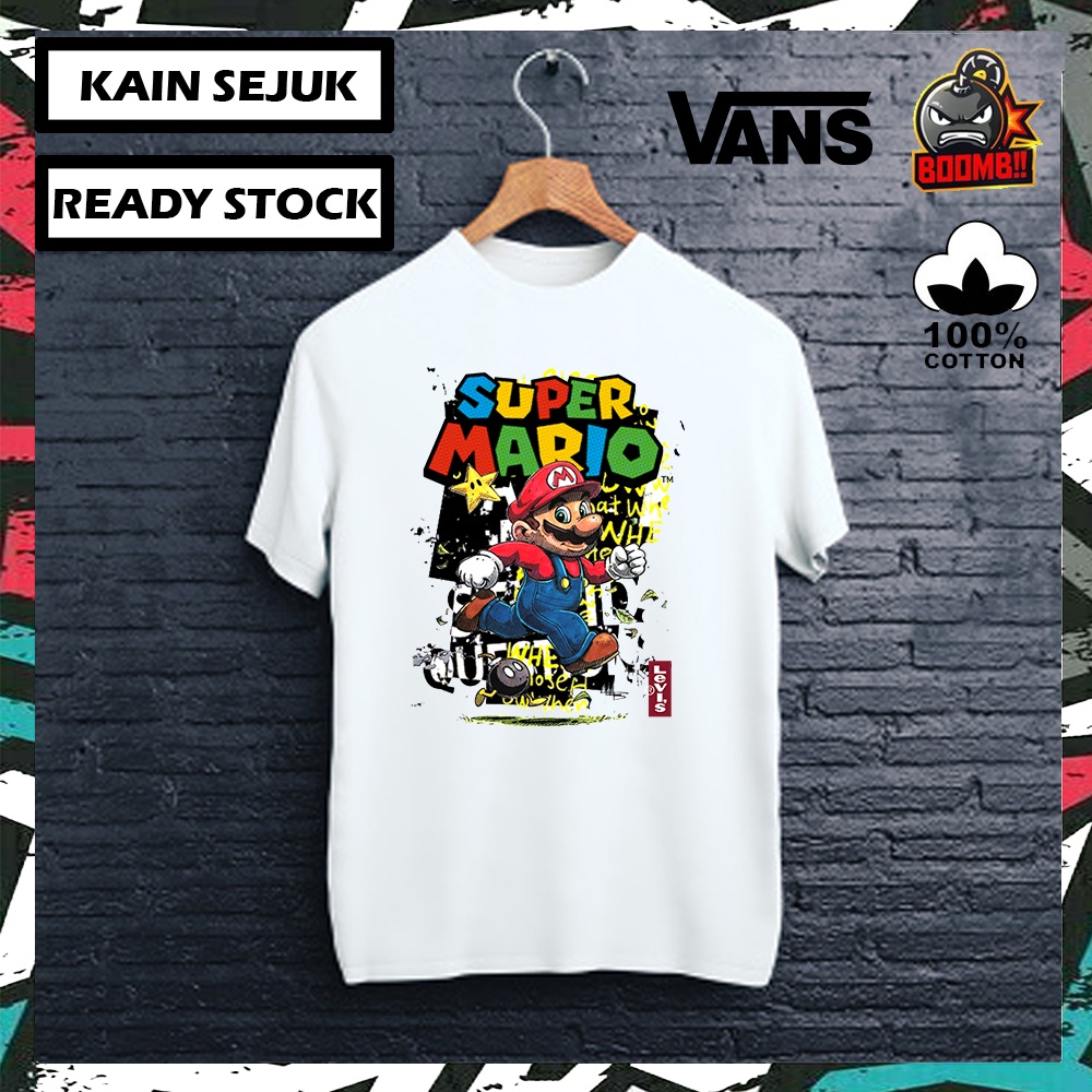 Vans mario hotsell t shirt