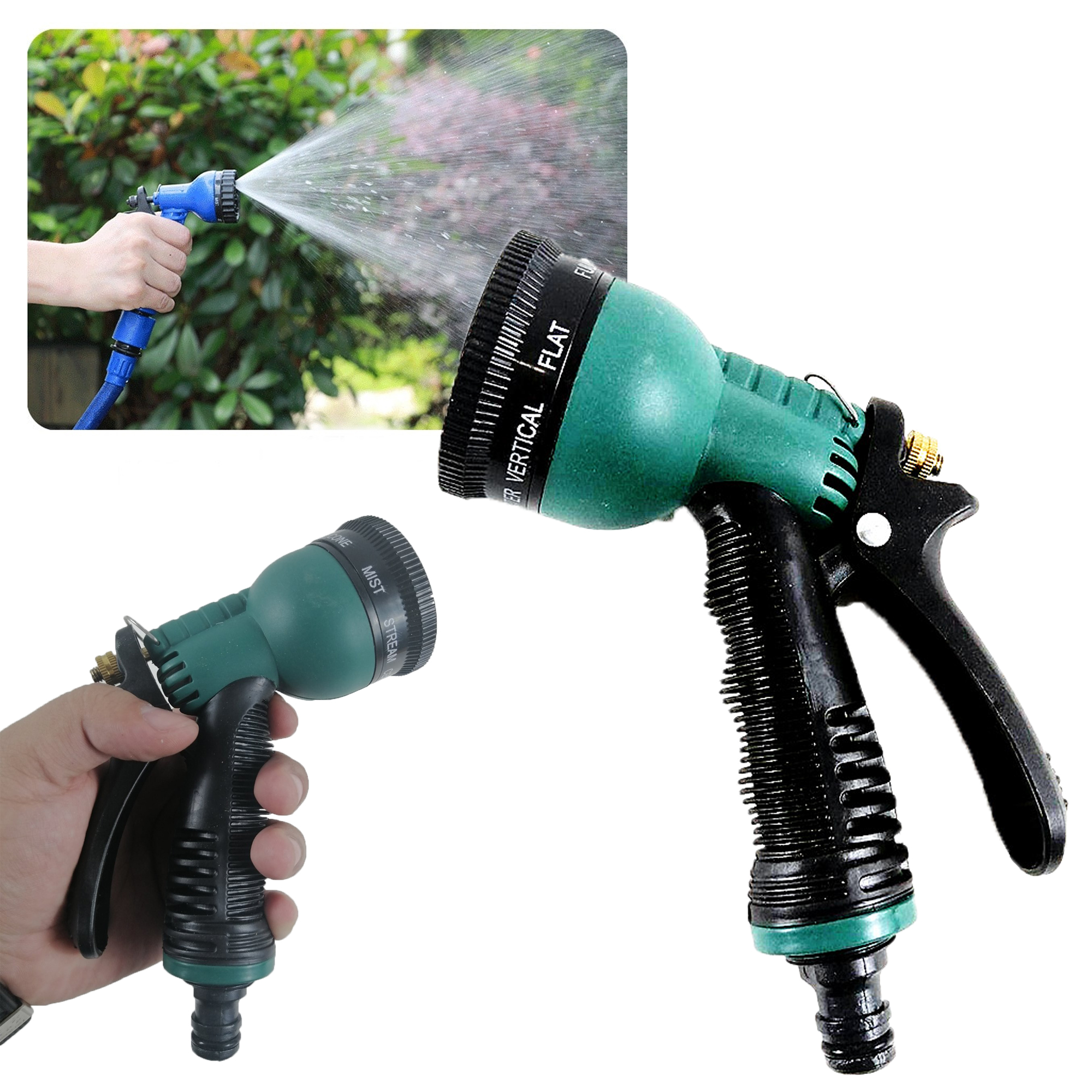 4 Pieces Garden Hose Nozzle Spray Gun Water Sprayer Car Washing Hand