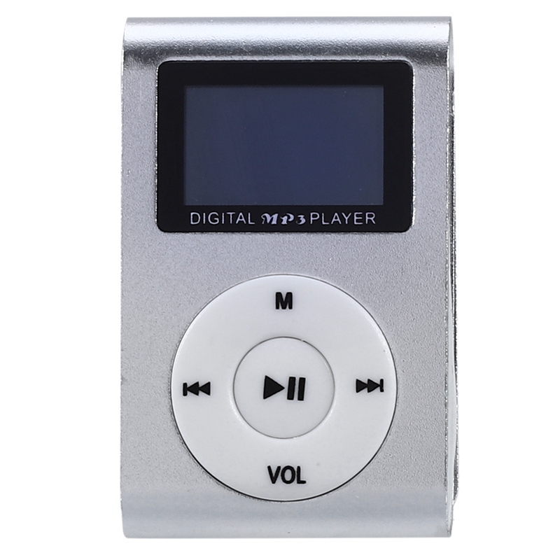 Mini USB Clip MP3 Player Video Screen Support 32GB Micro-SD TF Card