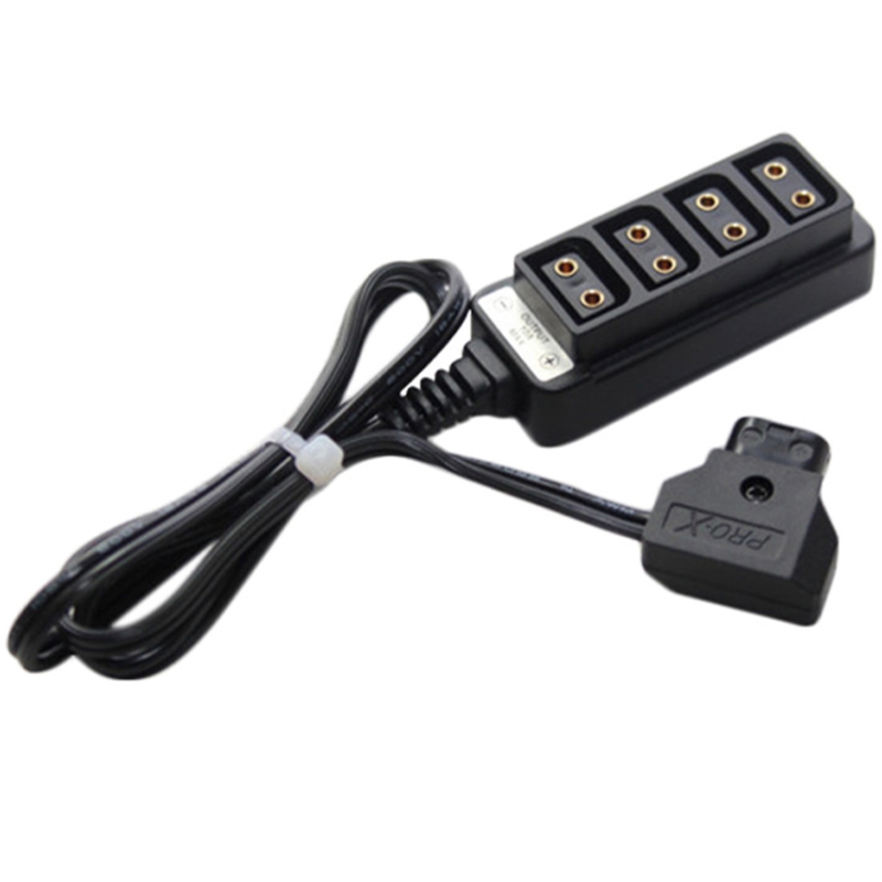 D-Tap Male to 4-Port P-Tap Female Camera Power Supply Distributor DTAP