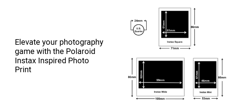 Camera Instax Inspired Photo Size Instax Photo Size Size Of Instax