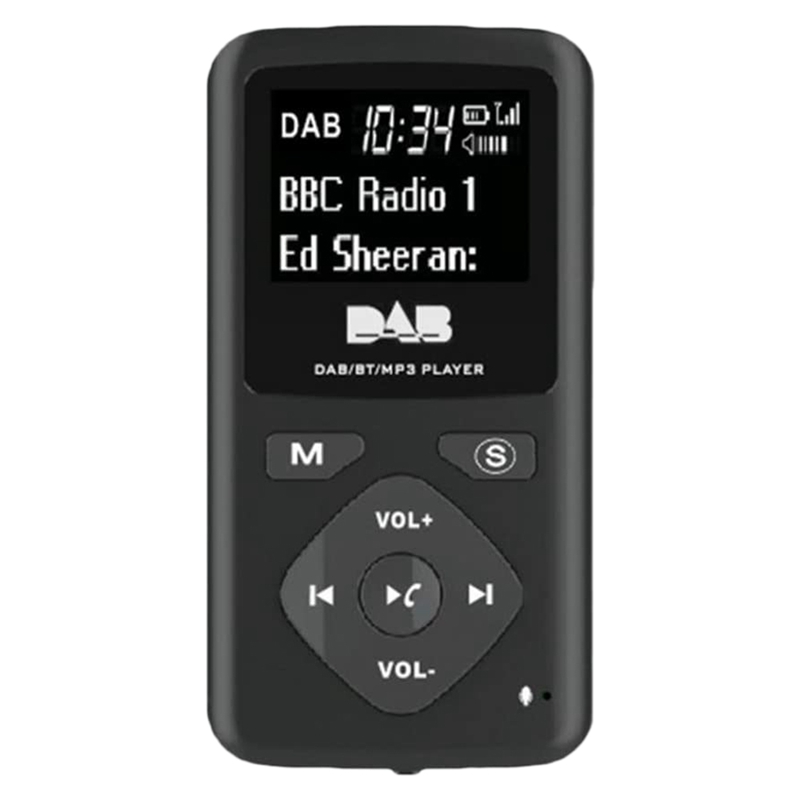 DAB DAB Digital Radio Bluetooth 4.0 Personal Pocket FM Mini Portable Radio