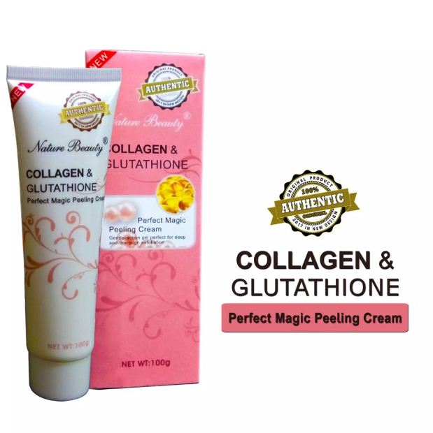 ORIGINAL Collagen and Gluthathione Peeling Cream Lotions Instant White and  Removes excess skin tags Skin Problems Peeling Solutions Skin Care Nature  Beauty Collagen and Glutathione Perfect Magic Peeling Cream 100g Pampaputi  sa