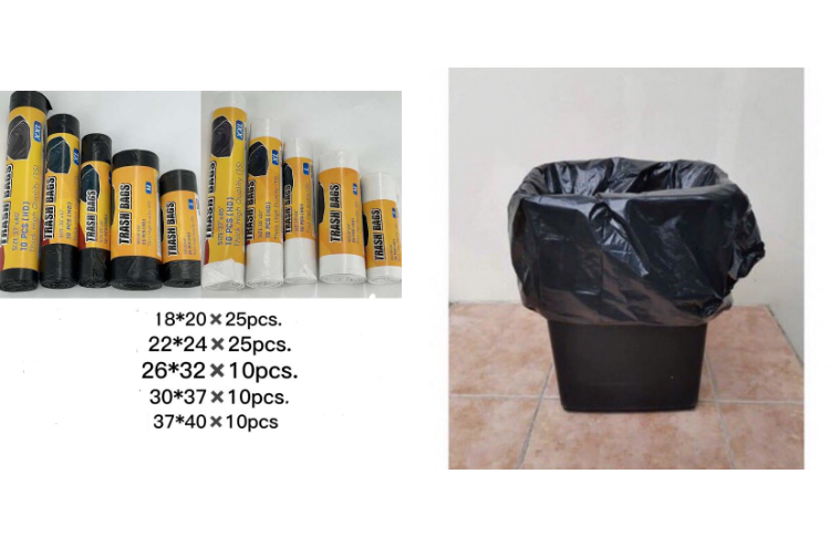 Trash Bag Garbage Bag Small Medium Large XL 2XL (black