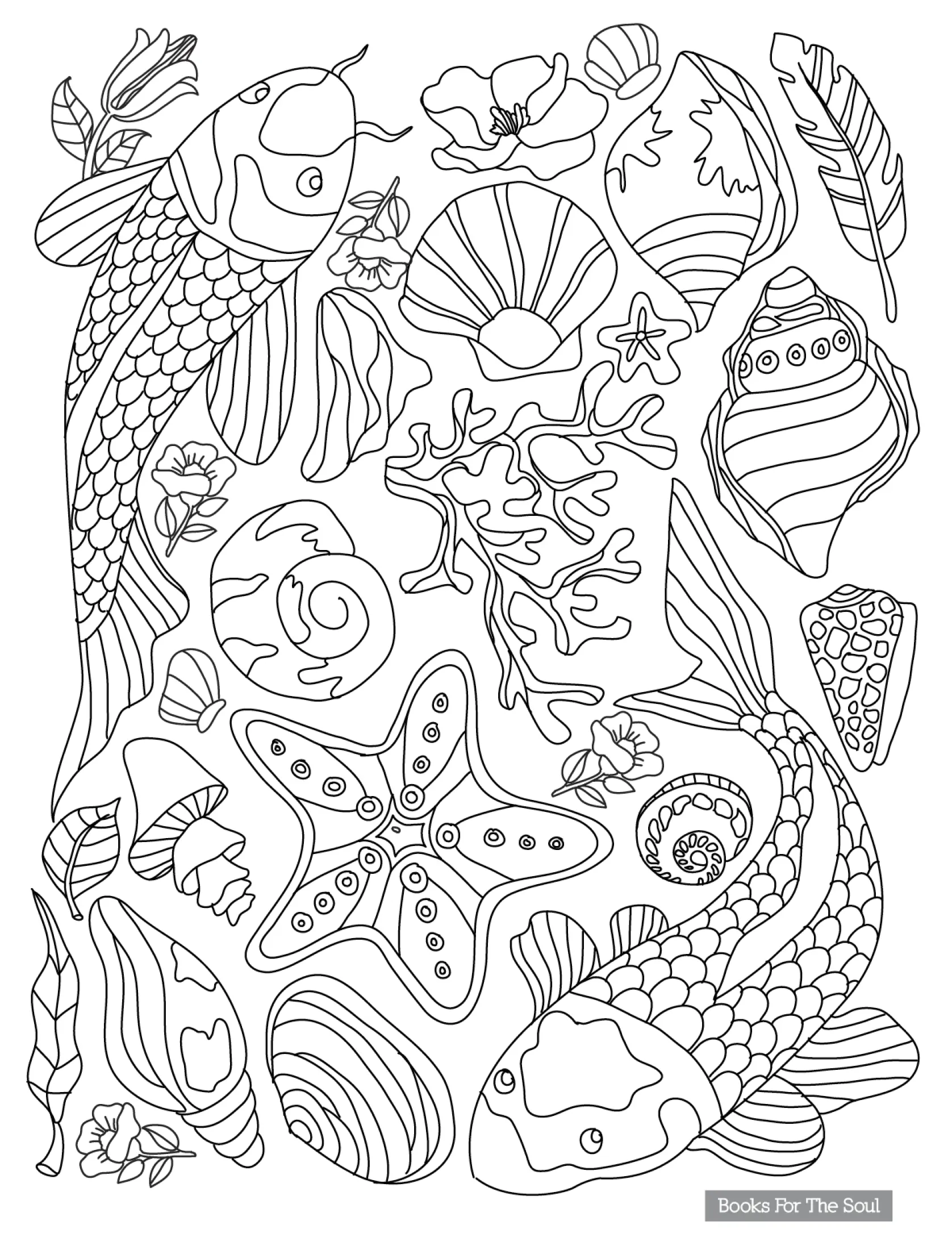 Download Books For The Soul Coloring Book For Adults Flora And Fauna Lazada Ph