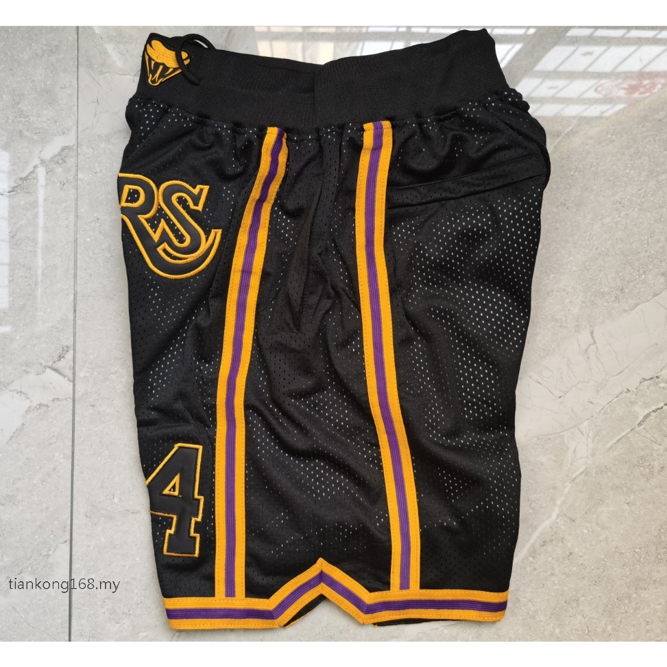 Lakers Mamba 824 Black Shorts Pocket Edition Shorts - China Pocket Edition  Shorts and Wholesale Basketball Shorts price