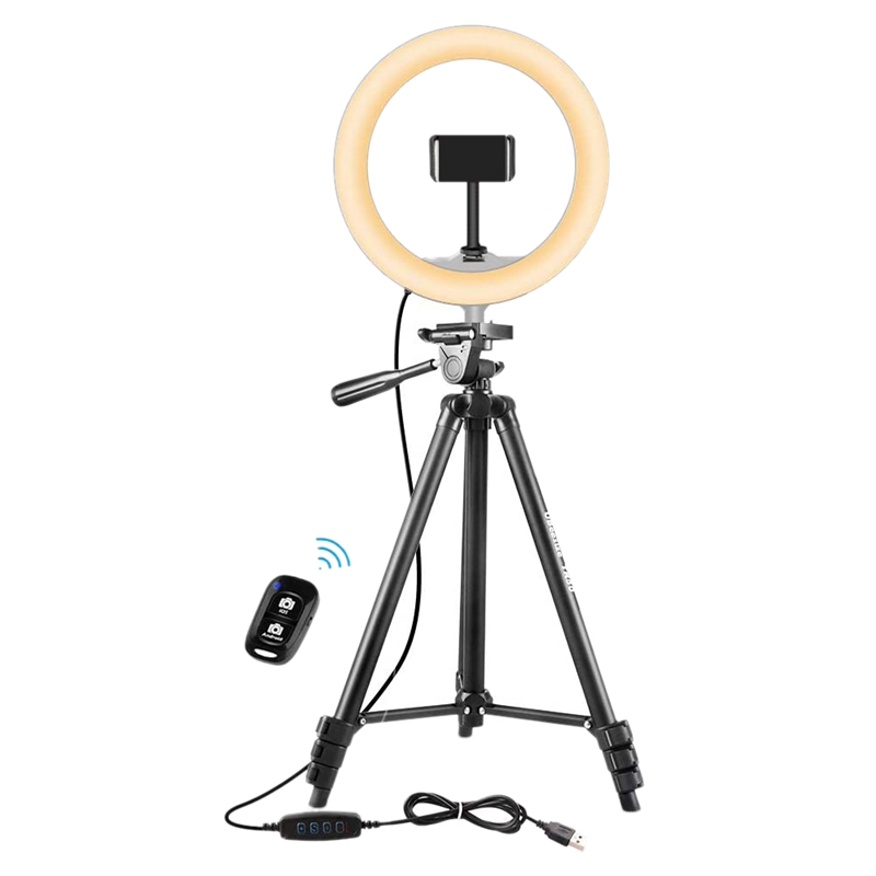 LED Ring Light with Tripod Stand, Up to 130 cm Selfie Ring Light for Live Streaming, Video, Makeup, Photography.