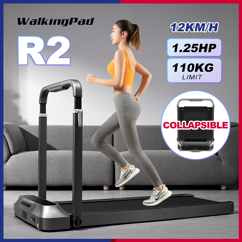 Kingsmith WalkingPad Foldable Treadmill R2 [ International Edition,  Exclusive Distribution, Brushless Motor, CE Certified, Running, Walking,  1.25hp, 12km/h, Low Noise, 110kg Load Capacity, LED Display, APP Control,  Remote Control, Home Gym ] |