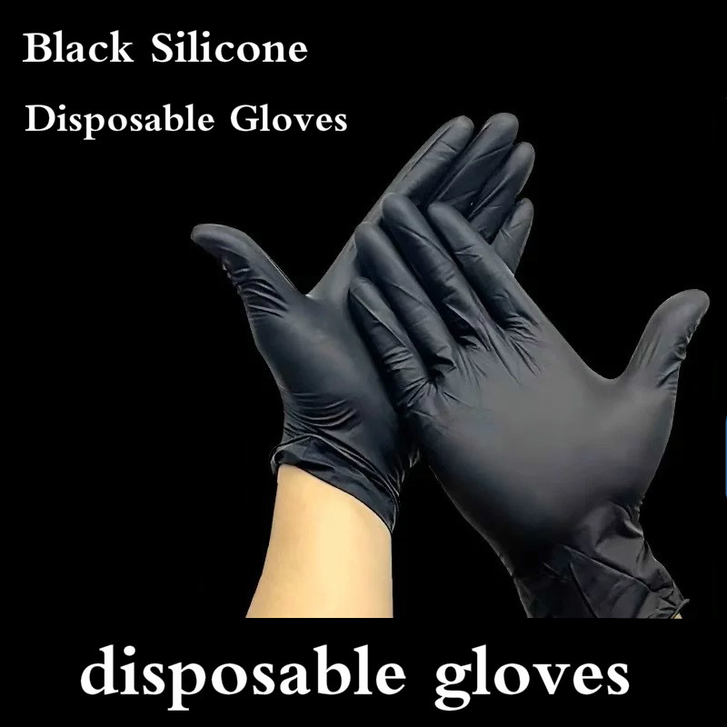 black latex disposable gloves near me