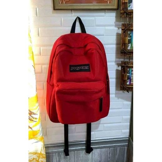 Bright red jansport outlet backpack