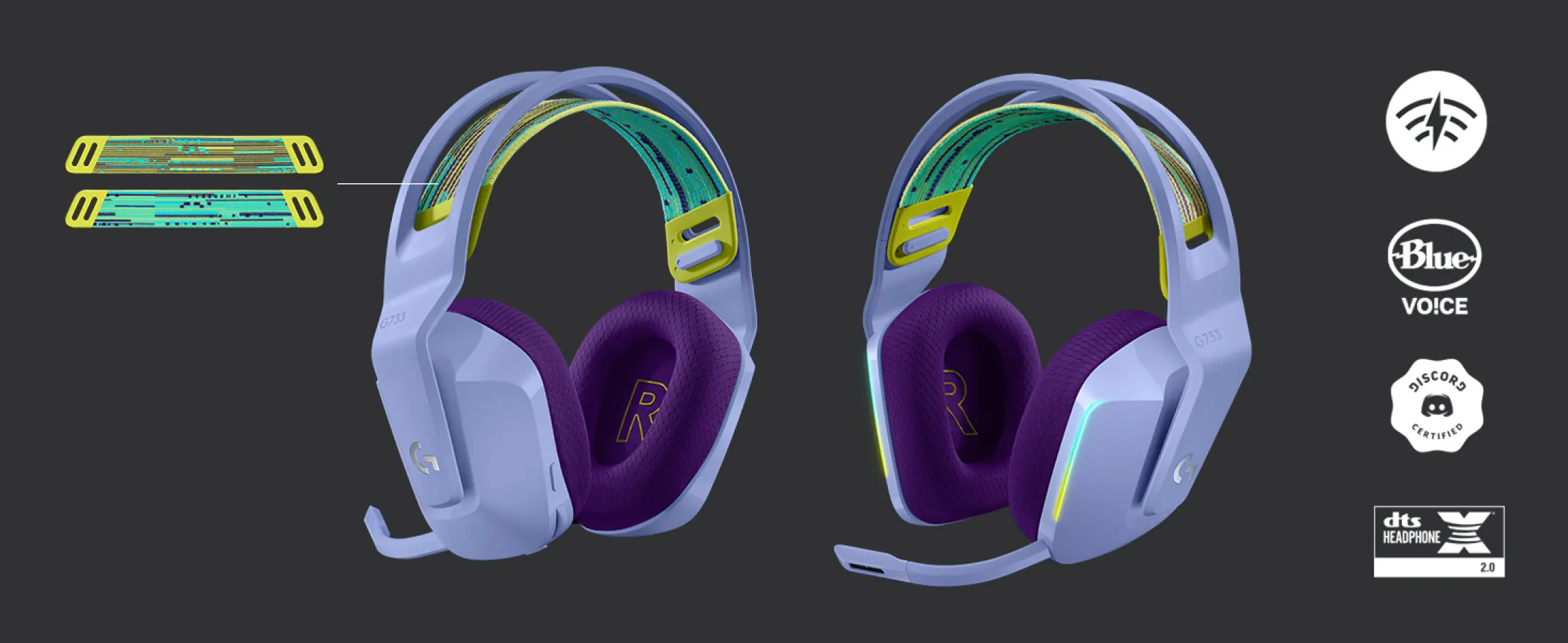 logitech purple headset