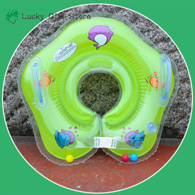 ว่ายน้ำปลอกคออุปกรณ์ว่ายน้ำสำหรับทารกแหวนว่ายน้ำเด็กคู่ถุงลมนิรภัย