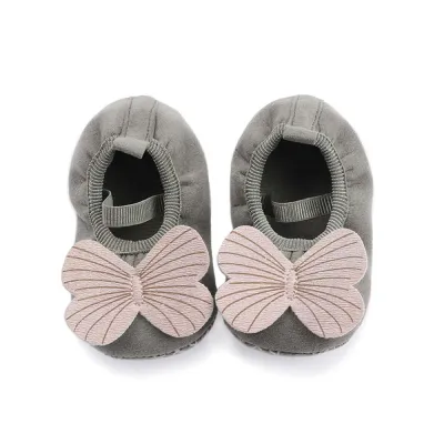 BTRFJY 0-18 Months Baby Girls Infant First walkers Toddler Soft Sole Shoes Cotton Shoes Bowknot Shoes (2)