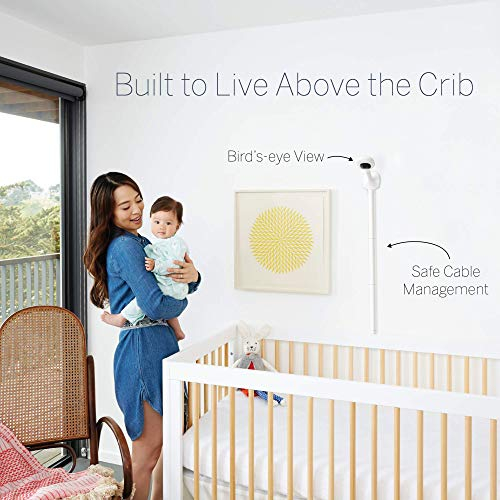 nanit plus smart baby monitor and wall mount