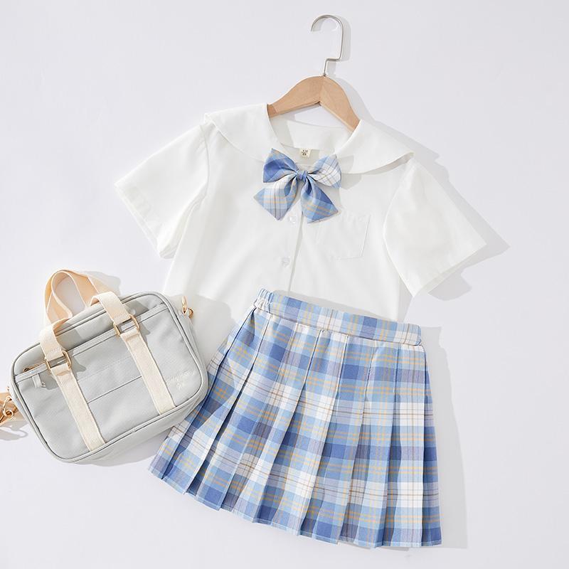 Girls' suit summer clothes new loose foreign style net children's overall shorts two-piece set - 4