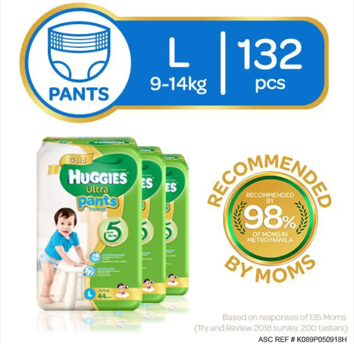 huggies ultra soft pants large