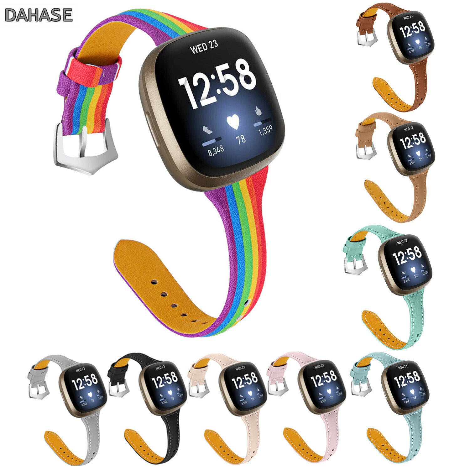 Rainbow fitbit deals versa band