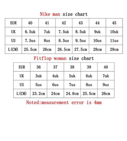 Fitflop Size Chart