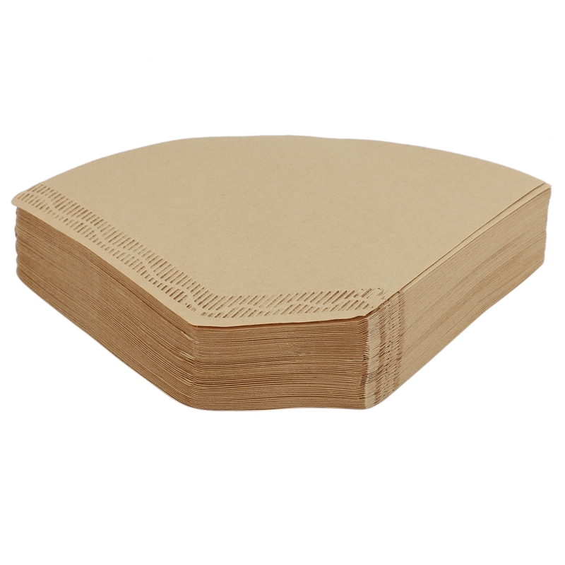 100 Pieces Eco-Friendly Unbleached Original Wooden Hand Drip Paper Coffee Brewer 102 Coffee Filter Bag Coffee Maker
