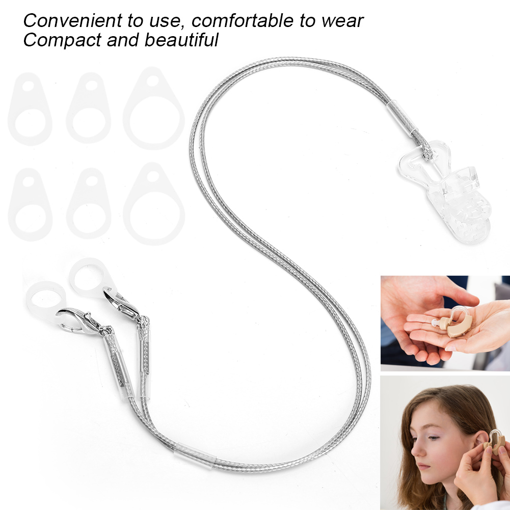 Silicone Hearing Aid Accessory Sturdy Comfortable Hearing Aid Lost Rope