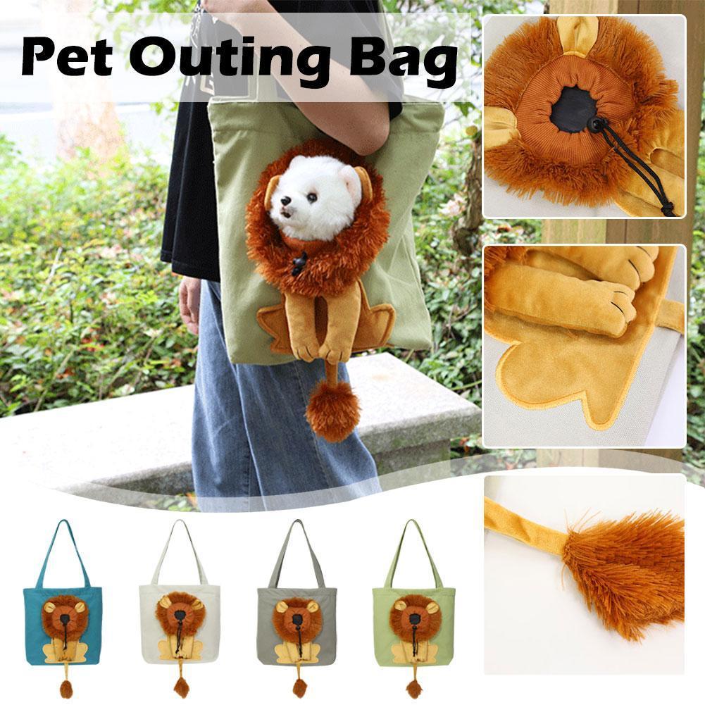 Soft Pet Carriers Lion Design Portable Breathable Bag Pets Carrier