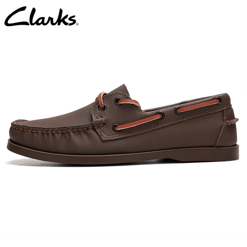 Clarks_ Bộ Sưu Tập Noonan Step Mens Casual Cola Suede Slip on Shoes