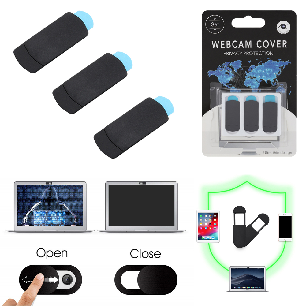 HoneydewD 3ชิ้น/แพ็คพลาสติกบางพิเศษชัตเตอร์ Slider ความเป็นส่วนตัว Security เว็บแคมฝาครอบสติกเกอร์กล้องฝาครอบกล้อง