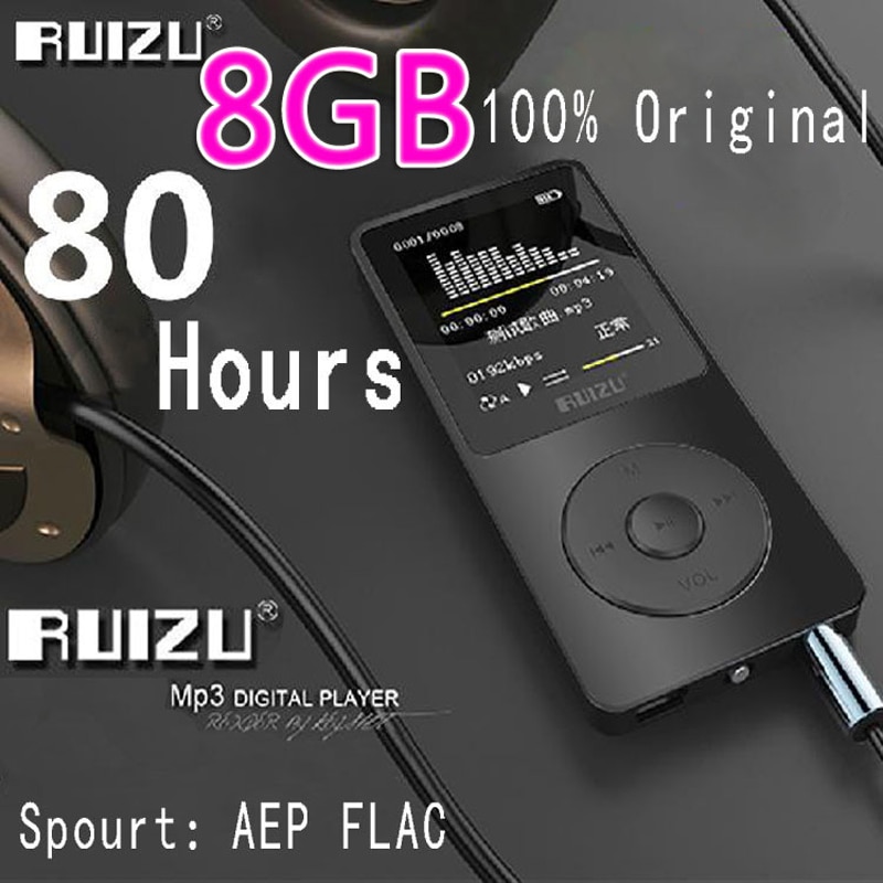 Máy nghe nhạc MP3 RUIZU X02 chính hãng với màn hình 1.8 inch có thể phát