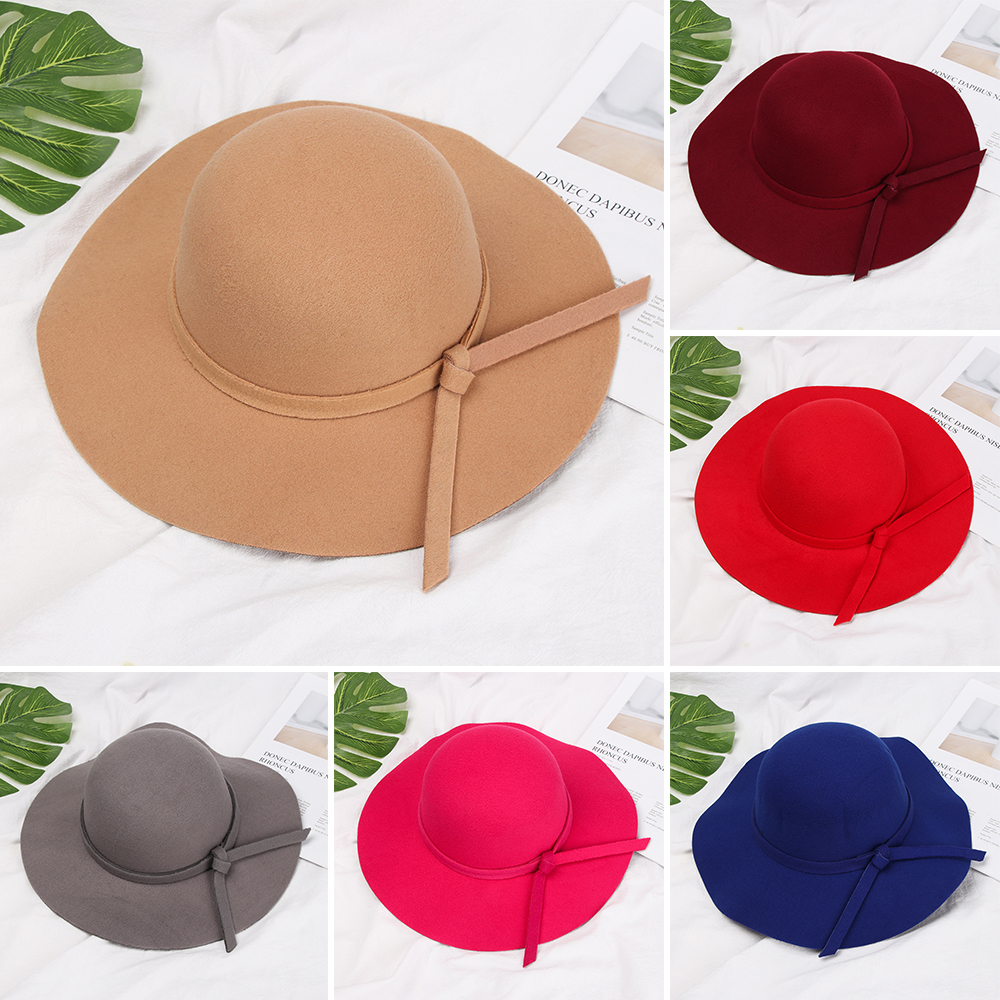 WEEHEJU33 Summer Bonnet Girls Bow-Knot Ribbon Casual Sweet Summer Accessories Bowknot Hat Beach Cap Sun Hat