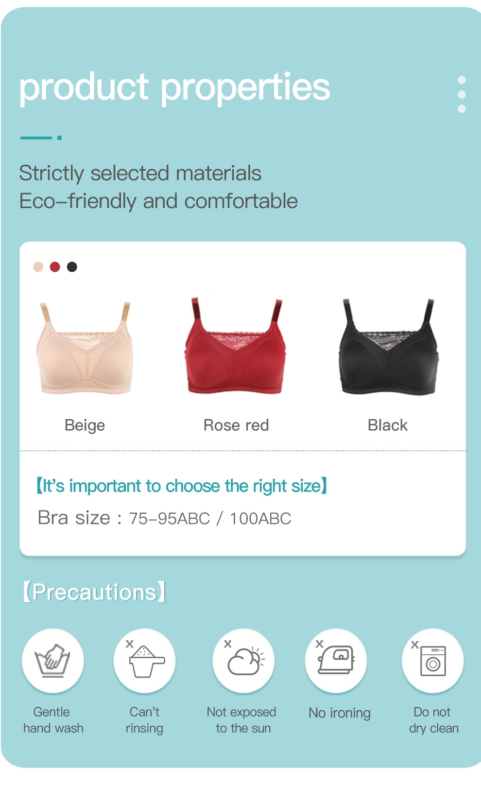 ONEFENG 6030 Mastectomy Bra Pocket Underwear for Silicone