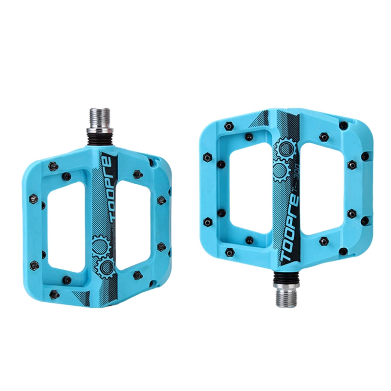 TOOPRE MTB Bike Pedals Road Bicycle Nylon Ultralight Platform Pedals Hollow DU+Sealed Bearing Pedals Cycling Accessories