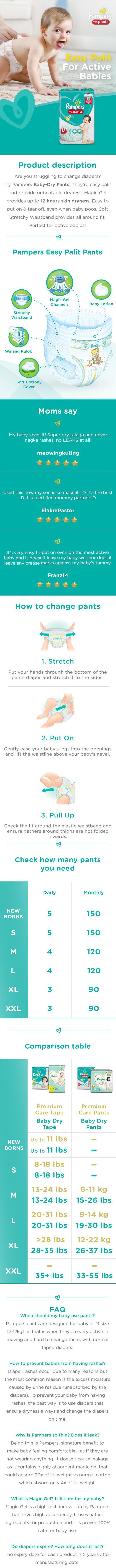 pampers xxl 22 pcs price