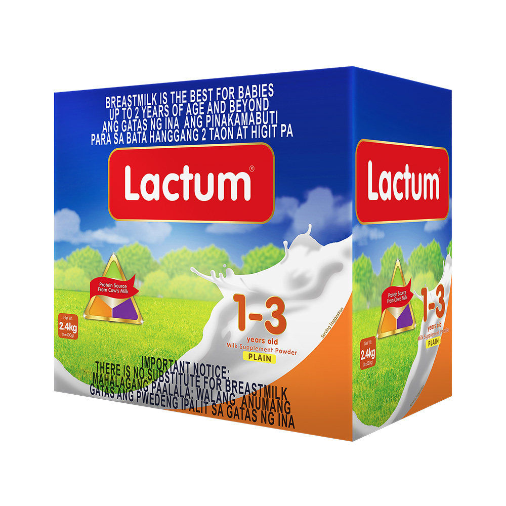 Lactum For 1 3 Years Old 2 4kg Plain Milk Supplement Powder