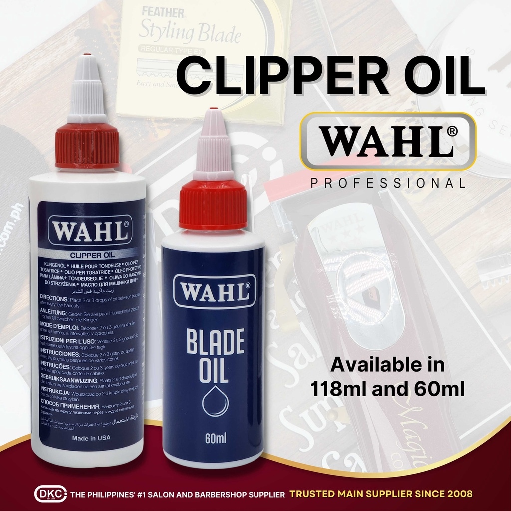 Wahl Clipper Oil 4oz 118ml or 60ml -DKC