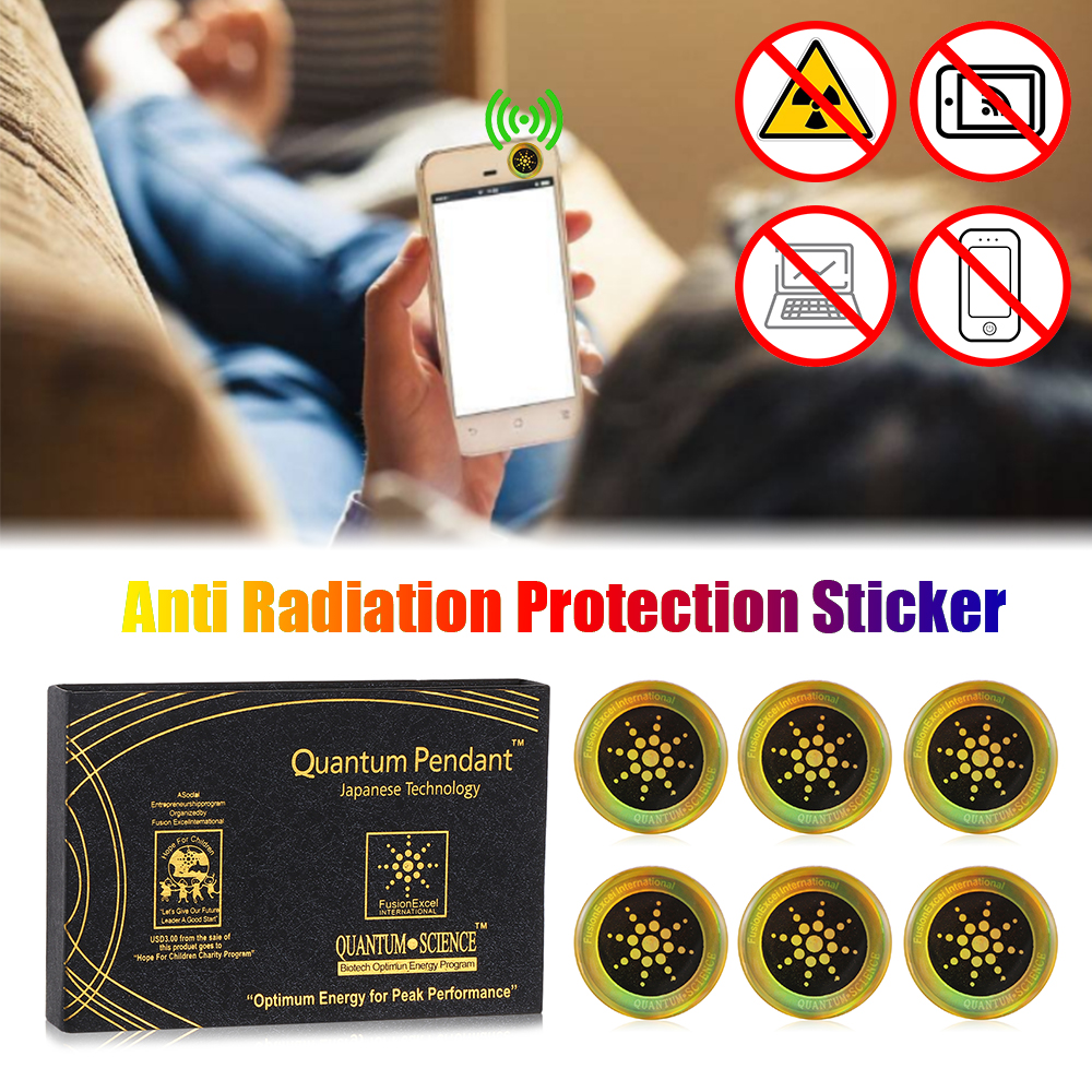 OVCHED SHOP New Protect Computer For Cell Phone Quantum Shield Anti Radiation Protection Sticker EMF Protector Gold/Siver