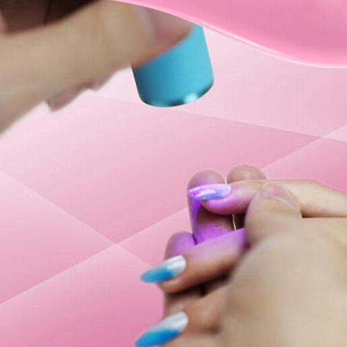 Máy sấy móng tay mini 9 bóng led cầm tay làm khô sơn móng tay gel uv - INTL