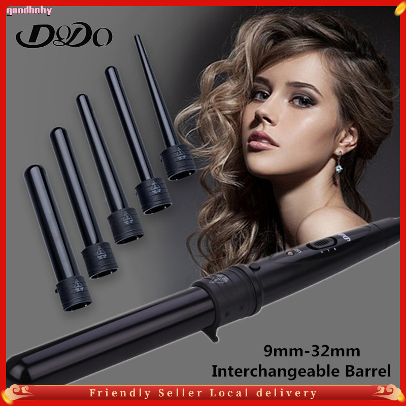 Interchangeable clearance hair curler