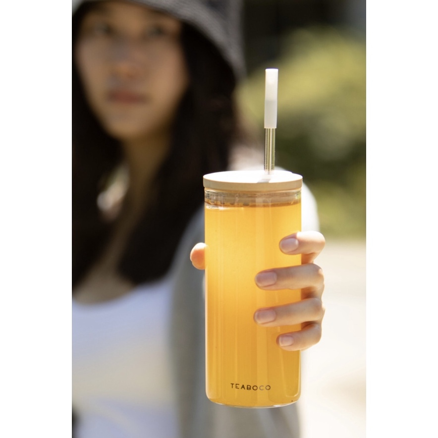 24oz Teaboco S - Bamboo + Glass Tumbler Set