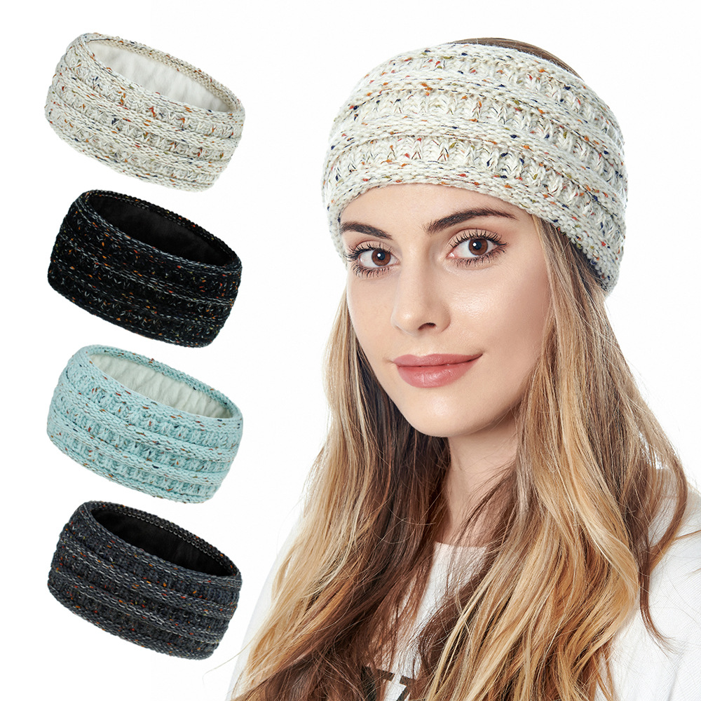 SIKONG Winter Stretch Soft Hair Accessories Headbands for Women Ear Warmers Knitted Headband Ear Muffs Head Bands